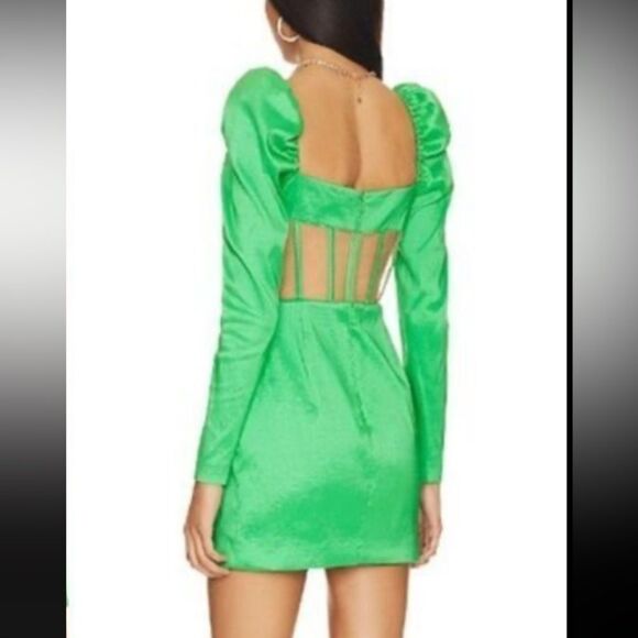 NWT NBD Revolve Tallulah Dress Emerald Green Small - Picture 6 of 13